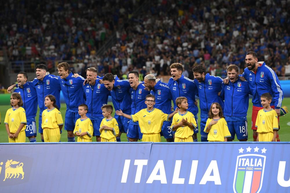 Db Milano 12/09/2023 - qualificazioni Euro 2024 / Italia-Ucraina / foto Daniele Buffa/Image Sport
nella foto: Italia