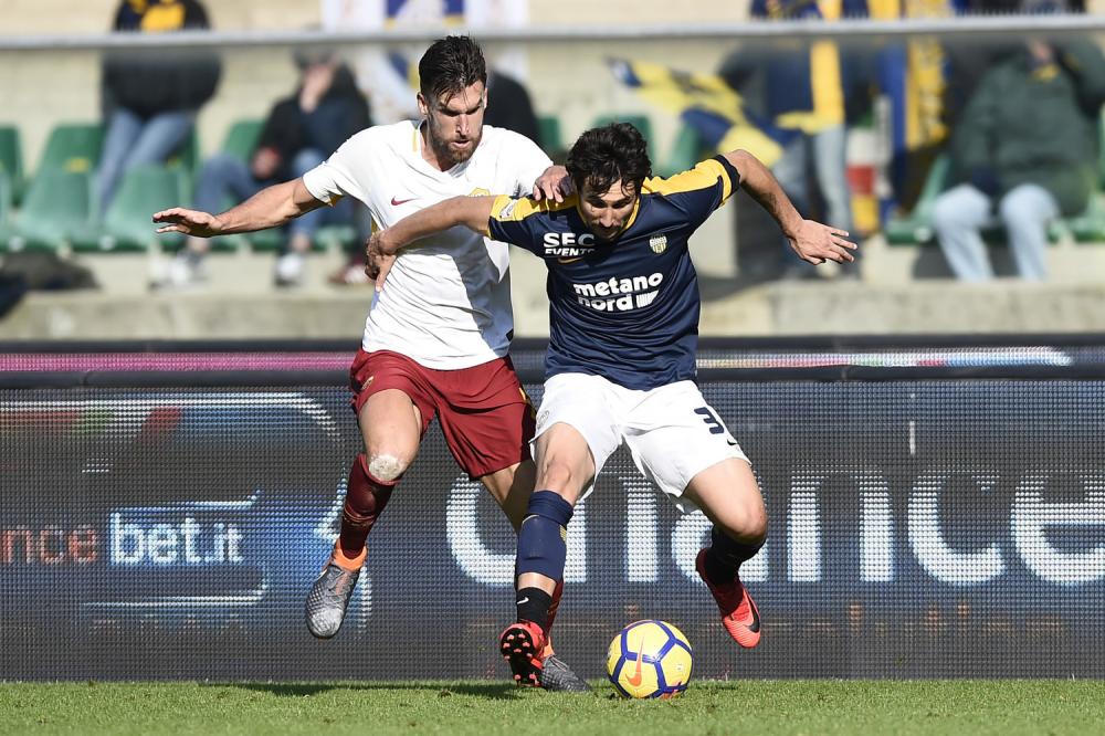 Db Verona 04/02/2018 - campionato di calcio serie A / Hellas Verona-Roma / foto Daniele Buffa/Image Sport
nella foto: Kevin Strootman-Ryder Matos