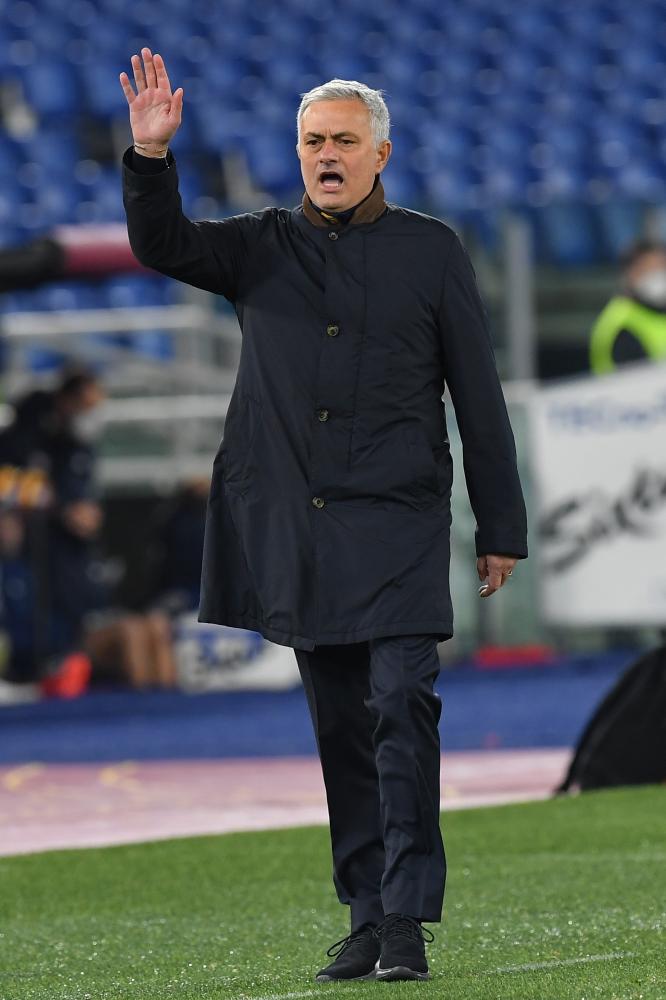 Roma 16/01/2021 - campionato di calcio serie A / Roma-Cagliari / foto Image Sport
nella foto: Jose' Mourinho