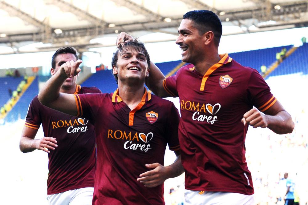 Roma 22/09/2013 - campionato di calcio serie A / Roma-Lazio
nella foto: esultanza gol Adem Ljajic
