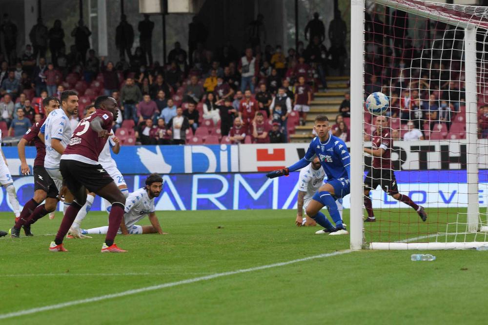 Salerno, Salernitana-Empoli-Campionato Serie A 2021/22
Nella foto: Luca Ranieri ( Salernitana )realizza il primo gol della Salernitana