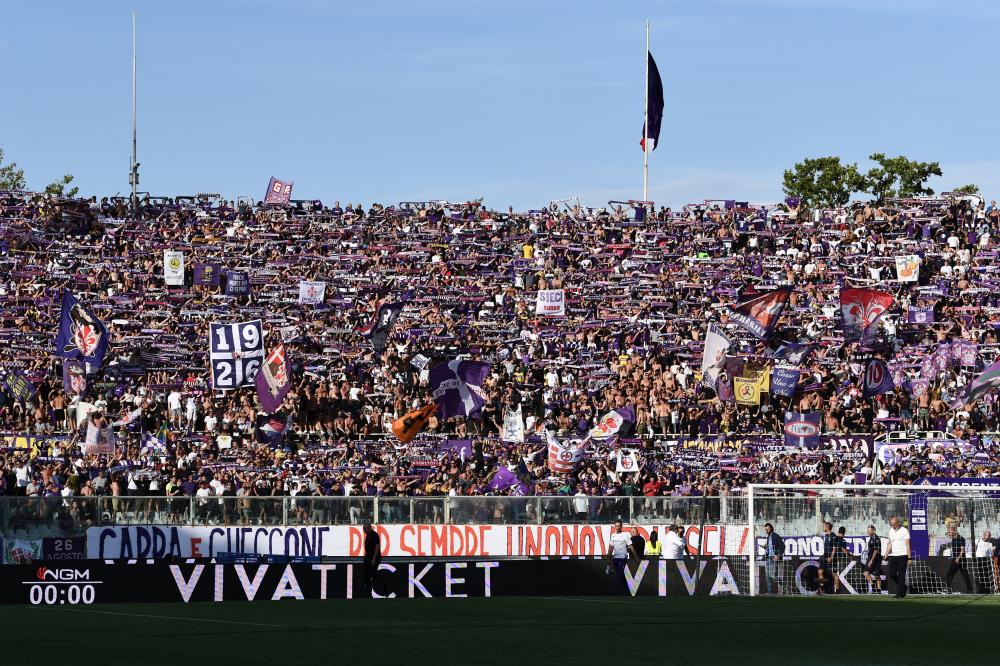 Mp Firenze 14/08/2022 - campionato di calcio serie A / Fiorentina-Cremonese / foto Matteo Papini/Image Sport
nella foto: tifosi Fiorentina