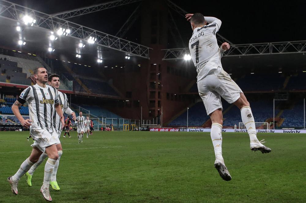 Genova 13/12/2020 - campionato di calcio serie A / Genoa-Juventus / foto Imago/Image Sport
nella foto: esultanza gol Cristiano Ronaldo