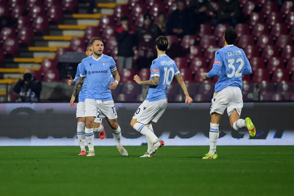 Salerno, Salernitana-Lazio-Serie A 2021/22
Nella foto: Ciro Immobile ( SS Lazio ) esulta dopo il primo gol