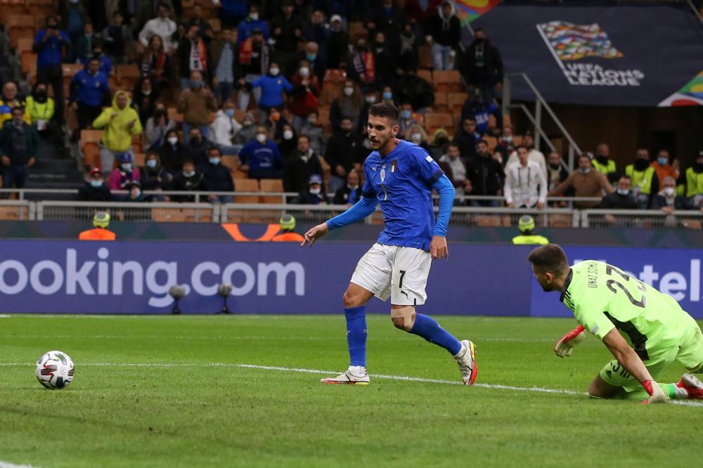 Milano 06/10/2021 - Uefa Nations League / Italia-Spagna / foto Image/Image Sport
nella foto: gol Lorenzo Pellegrini