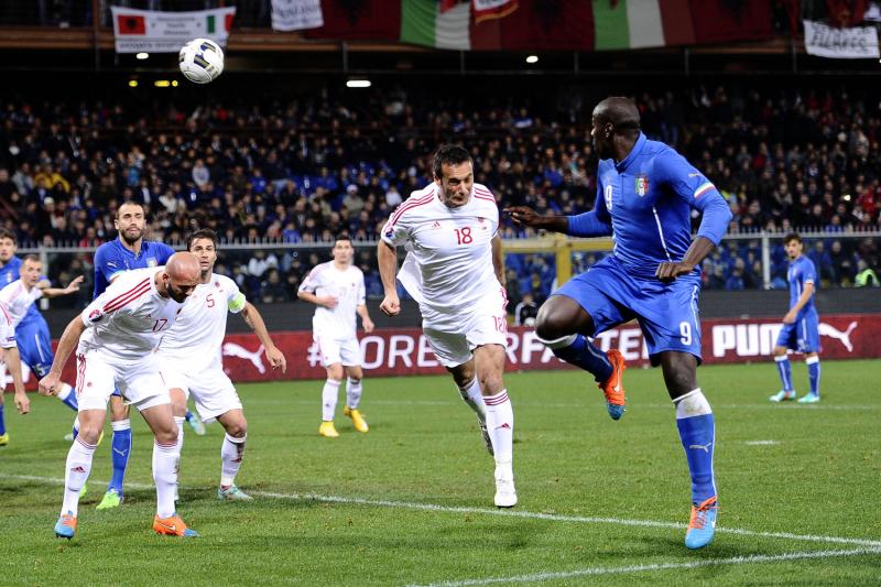 Db Genova 18/11/2014 - amichevole / Italia-Albania 
nella foto: gol Stefano Okaka