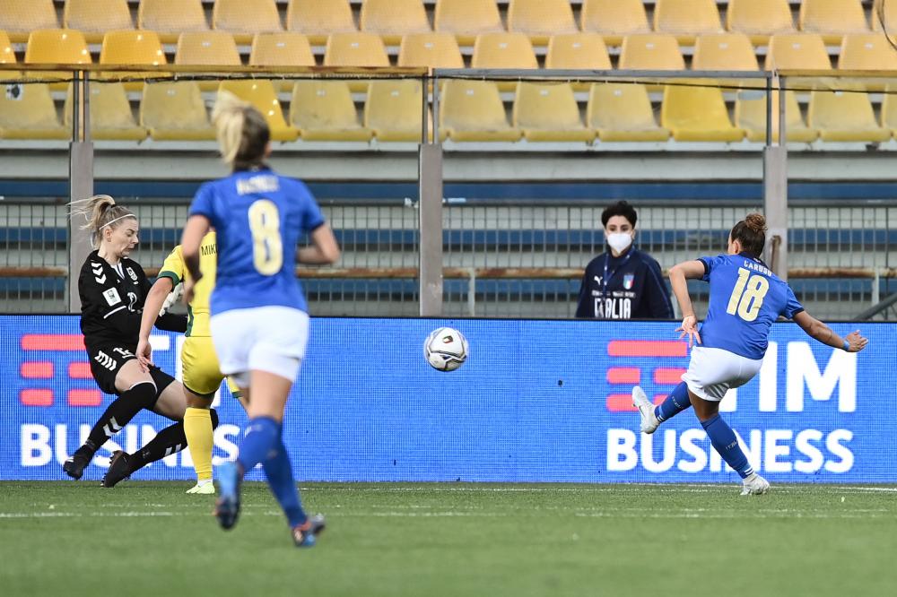 Db Parma 08/04/2022 - qualificazioni Mondiali Australia 2023 / Italia-Lituania femminile / foto Daniele Buffa/Image Sport
nella foto: \gol Arianna Caruso