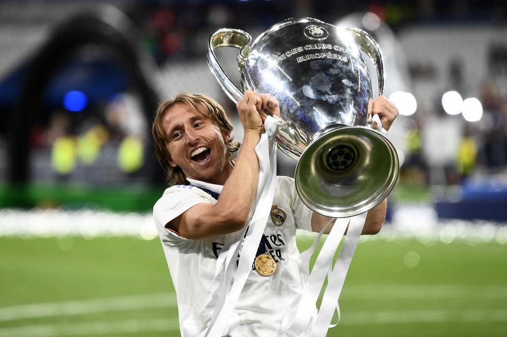 Mg Parigi (Francia) 28/05/2022 - finale Champions League / Liverpool-Real Madrid / foto Matteo Gribaudi/Image Sport 
nella foto: Luka Modric