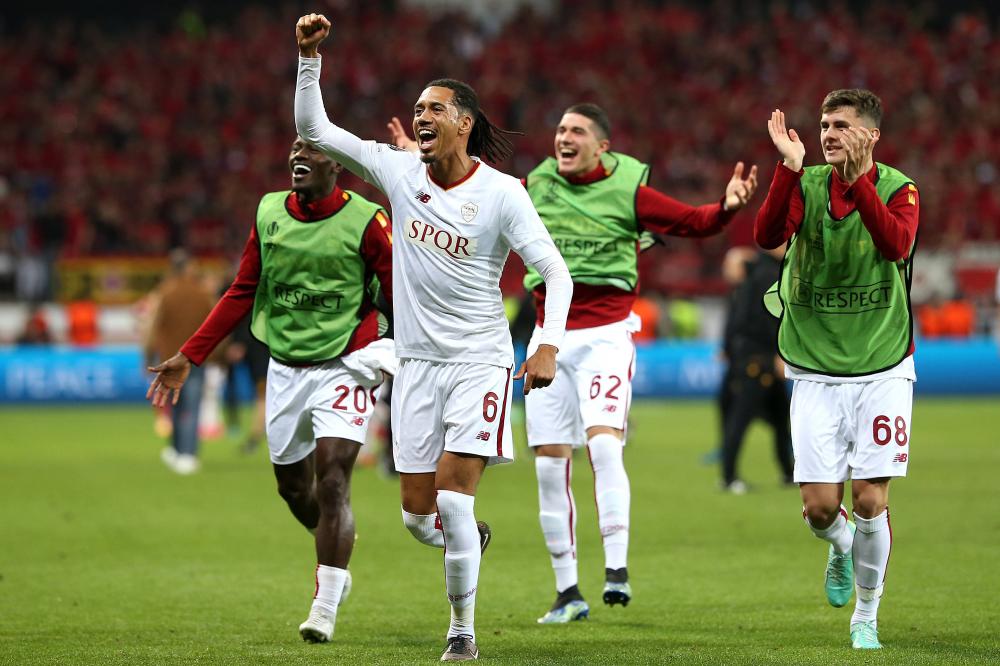 Leverkusen (Germania) 18/05/2023 - Europa League / Bayer Leverkusen-Roma / foto Imago/Image Sport
nella foto: Chris Smalling ONLY ITALY