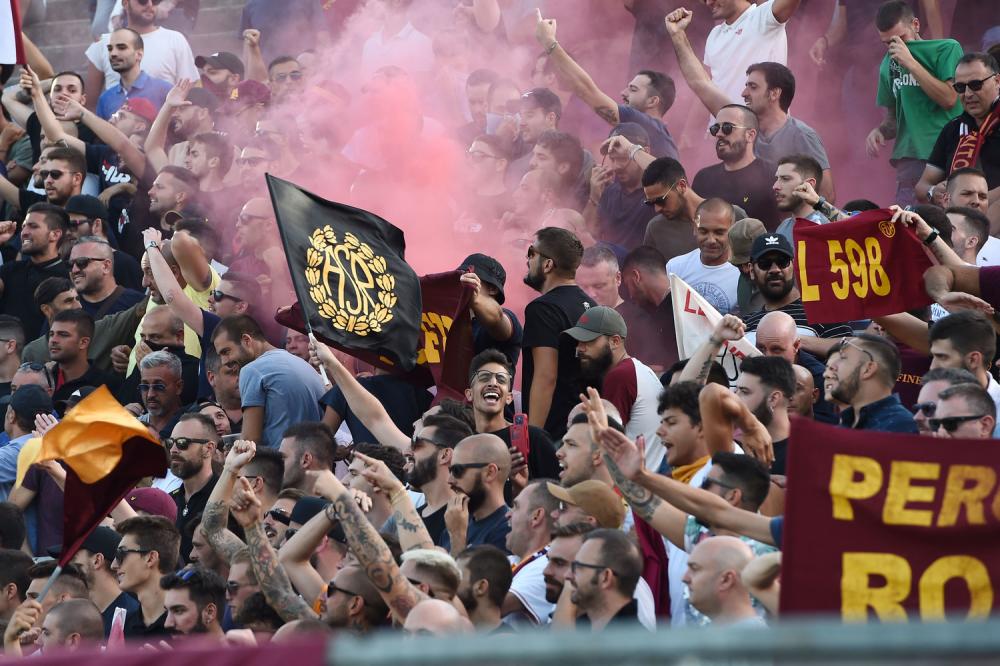 Mg Bergamo 20/08/2017 - campionato di calcio serie A / Atalanta-Roma / foto Matteo Gribaudi/Image Sport
nella foto: tifosi Roma