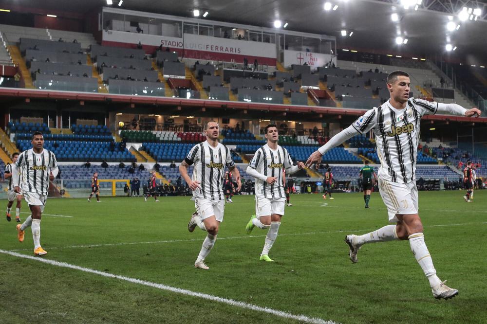 Genova 13/12/2020 - campionato di calcio serie A / Genoa-Juventus / foto Imago/Image Sport
nella foto: esultanza gol Cristiano Ronaldo