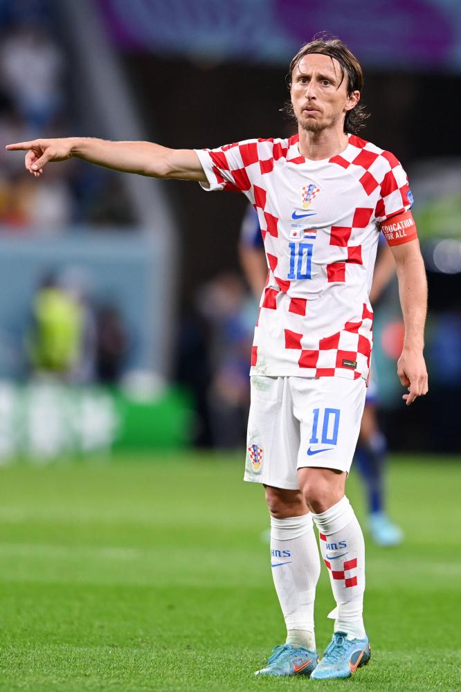 Al Rayyan (Qatar) 05/12/2022 - Mondiali di calcio Qatar 2022 / Giappone-Croazia / foto Imago/Image Sport 
nella foto: Luka Modric ONLY ITALY