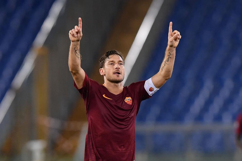 As Roma 01/02/2017 - Coppa Italia / Roma-Cesena / foto Antonello Sammarco/Image Sport
nella foto: esultanza gol Francesco Totti