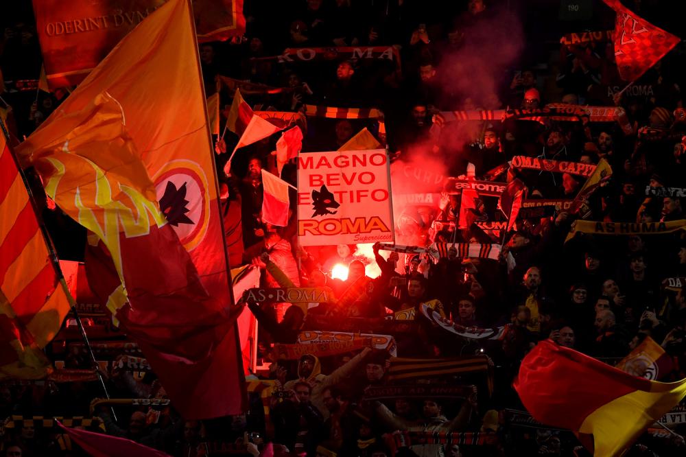 As Roma 20/02/2020 - Europa League / Roma-Gent / foto Antonello Sammarco/Image Sport
nella foto: tifosi Roma