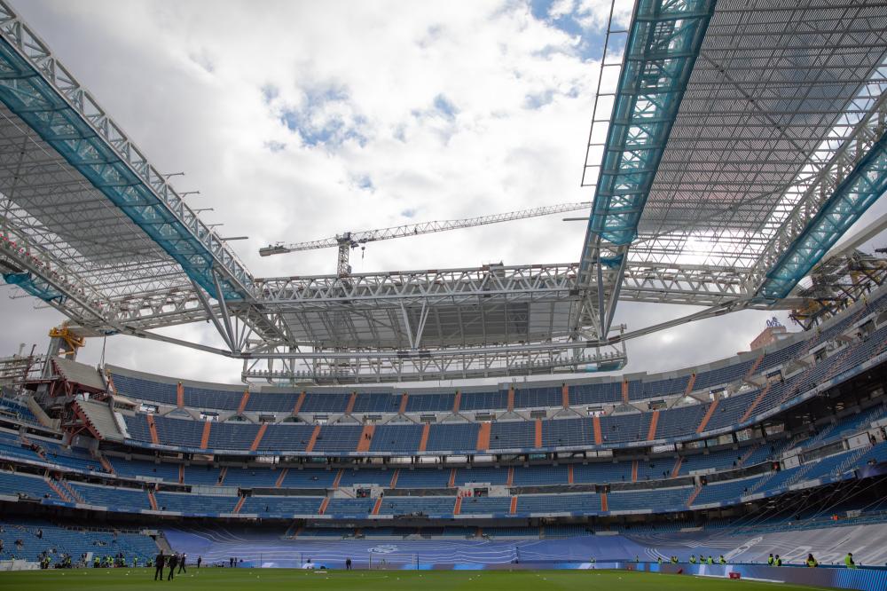 Madrid, LaLiga 2021/2022, Real Madrid CF-Elche CF, giocata allo stadio Santiago Bernabeu, nella foto: Estadio Santiago Bernabeu