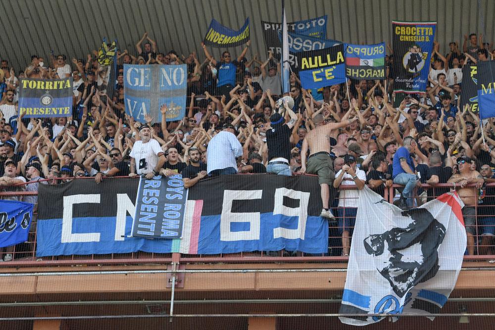 Db Genova 12/09/2021 - campionato di calcio serie A / Sampdoria-Inter / foto Daniele Buffa/Image Sport
nella foto: tifosi Inter
