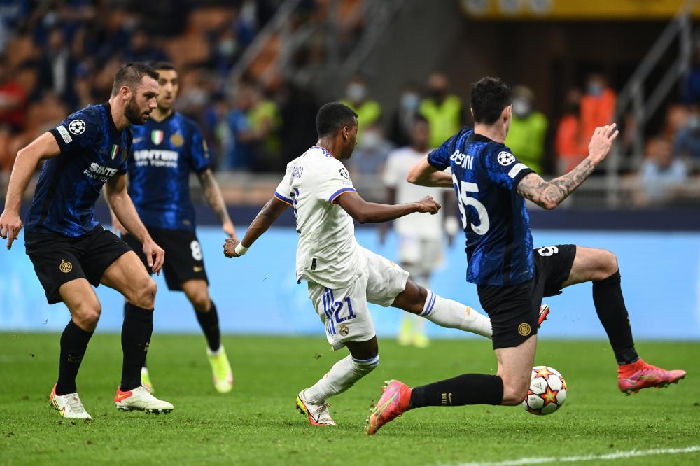 Db Milano 15/09/2021 - Champions League / Inter-Real Madrid / foto Daniele Buffa/Image Sport
nella foto: gol Rodrygo Goes