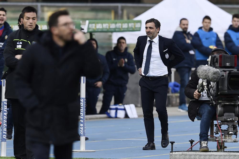 Db Verona 04/02/2018 - campionato di calcio serie A / Hellas Verona-Roma / foto Daniele Buffa/Image Sport
nella foto: espulsione Fabio Pecchia