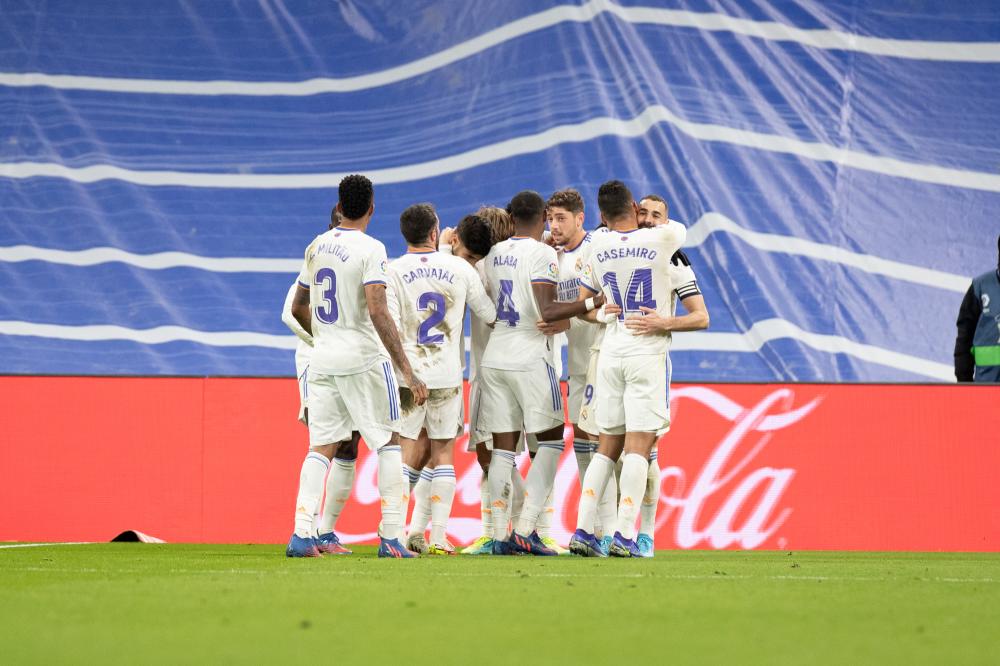 Madrid, LaLiga 2021/2022, Real Madrid CF-Deportivo Alaves, giocata allo stadio Santiago Bernabeu, nella foto: Alegria Real Madrid