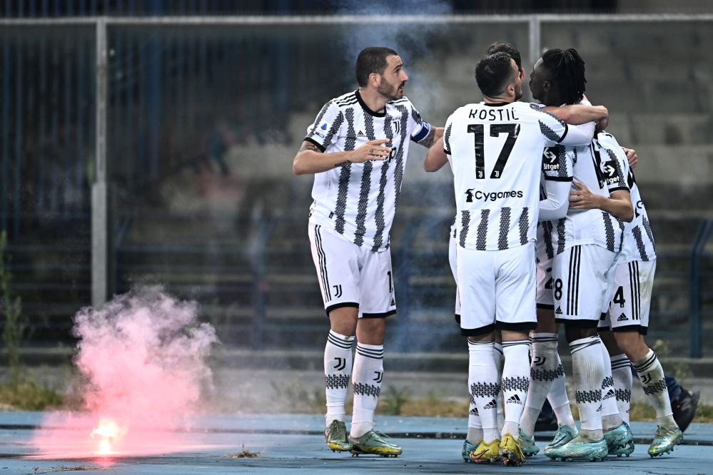 Db Verona 10/11/2022 - campionato di calcio serie A / Hellas Verona-Juventus / foto Daniele Buffa/Image Sport
nella foto: esultanza gol Moise Kean