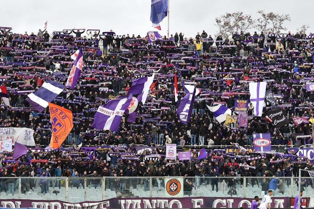 As Firenze 11/02/2024 - campionato di calcio serie A / Fiorentina-Frosinone / foto Antonello Sammarco/Image Sport
nella foto: tifosi Fiorentina