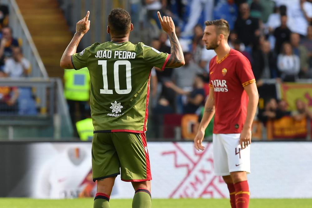 As Roma 06/10/2019 - campionato di calcio serie A / Roma-Cagliari / foto Antonello Sammarco/Image Sport
nella foto: esultanza gol Joao Pedro