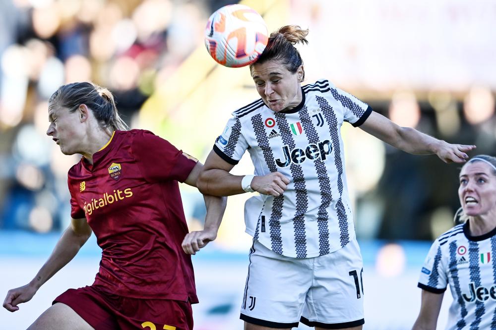 Mg Parma 05/11/2022 - Supercoppa femminile / Juventus-Roma / foto Matteo Gribaudi/Image Sport
nella foto: Cristiana Girelli-Carina Wenninger
