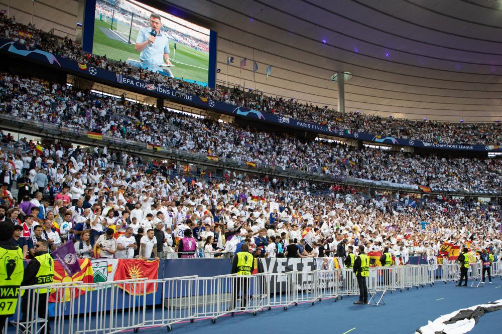 Parigi, Finale della Champions League 21/22, Real Madrid CF-Liverpool FC, giocata allo Stade De France. Nella foto: Aficion Real Madrid