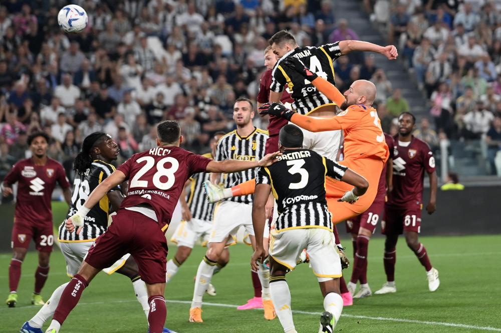 Db Torino 07/10/2023 - campionato di calcio serie A / Juventus-Torino / foto Daniele Buffa/Image Sport
nella foto: gol Arkadiusz Milik