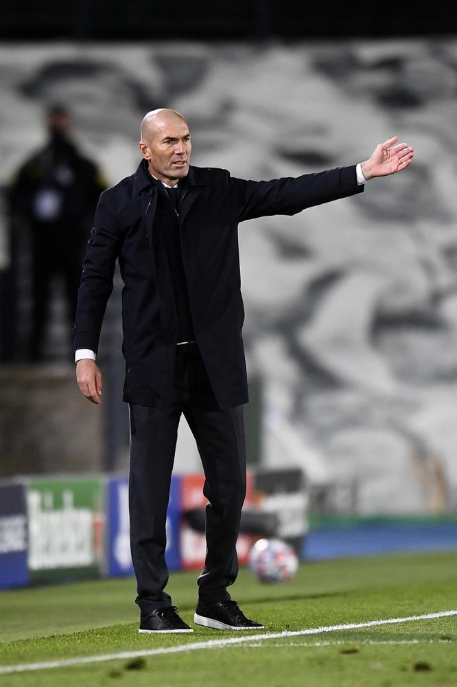 Madrid (Spagna) 03/11/2020 - Champions League / Real Madrid-Inter / foto Image Sport
nella foto: Zinedine Zidane