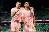 Palermo, Italy, 18 January 2026. Renzo Barbera Stadium, Palermo vs Spezia, match valid for the 2025/2026 Serie B championship. In the photo: Niccolo' Pierozzi (Palermo FC) and Pietro Ceccaroni (Palermo FC) celebrate after the victory