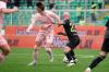 Palermo, Italy, 14 February 2026. Renzo Barbera Stadium, Palermo vs Virtus Entella, match valid for the 2025/2026 Serie B championship. In the photo: Dennis Johnsen (Palermo FC) and Luca Parodi (Virtus Entella)