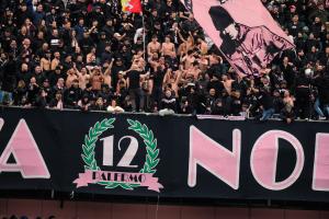 Palermo, Italy, 14 February 2026. Renzo Barbera Stadium, Palermo vs Virtus Entella, match valid for the 2025/2026 Serie B championship. In the photo: Palermo fans