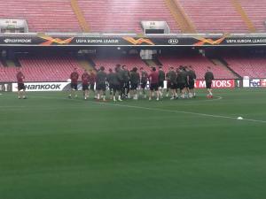 Prepartita Napoli-Arsenal 