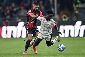 Db Genova 08/10/2022 - campionato di calcio serie B / Genoa-Cagliari / foto Daniele Buffa/Image Sport
nella foto: Marko Pajac-Zito Luvumbo