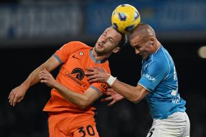 Db Napoli 03/12/2023 - campionato di calcio serie A / Napoli-Inter / foto Daniele Buffa/Image Sport
nella foto: Carlos AUgusto-Stanislav Lobotka