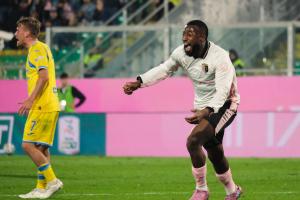 Palermo, Italy, 1 November 2025. Renzo Barbera Stadium, Palermo vs Pescara, match valid for the 2025/2026 Serie B championship. In the photo: Salim Diakite' (Palermo FC) celebrating