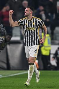 Mg Torino 08/12/2023 - campionato di calcio serie A / Juventus-Napoli / foto Matteo Gribaudi/Image Sport
nella foto: esultanza gol Federico Gatti