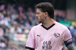 Palermo, Serie B 2024/2025, Palermo-Sassuolo 5-3, Stadio Renzo Barbera /foto Federico Serra/, nella foto: Matteo Brunori