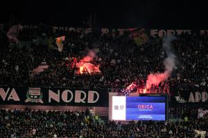 Palermo, Italy, 27 December 2025. Renzo Barbera Stadium, Palermo vs Padova, match valid for the 2025/2026 Serie B championship. In the photo: Palermo fans