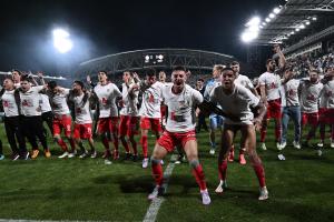 Mp La Spezia 01/06/2025 - finale Play Off serie B / Spezia-Cremonese / foto Matteo Papini/Image Sport
nella foto: Marco Nasti-Charles Pickel