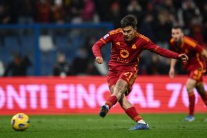 Mg Reggio Emilia 03/12/2023 - campionato di calcio serie A / Sassuolo-Roma / foto Matteo Gribaudi/Image Sport
nella foto: gol Paulo Dybala