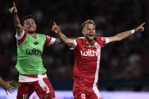 Pisa 29/05/2022 - finale Play Off serie B / Pisa-Monza / foto Image Sport
nella foto: esultanza gol Christian Gytkjaer