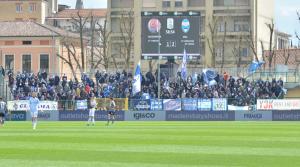 Alessandria, Serie B, 2021/2022, Alessandria-Spal 2-2, giocata allo stadio Giuseppe Moccagatta, nella foto: i tifosi della Spal presenti al Moccagatta