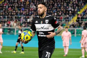 Palermo, Italy, 18 January 2026. Renzo Barbera Stadium, Palermo vs Spezia, match valid for the 2025/2026 Serie B championship. In the photo: Emanuele Adamo (Spezia)