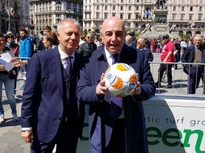 Maldini, Galliani e Baresi alla presentazione di Oralimpics