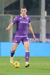 Nikola Milenkovic  - Fiorentina-Parma Coppa Italia ottavi di finale stagione 2023-2024 - 06.12.2023 ore 21.00 - Stadio Artemio Franchi - Firenze - foto Federico De Luca @fdlcom 2023 - tutti i diritti riservati - vietata la riproduzione anche parziale.