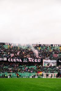 Palermo, Italy, 14 February 2026. Renzo Barbera Stadium, Palermo vs Virtus Entella, match valid for the 2025/2026 Serie B championship. In the photo: Palermo fans