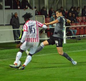 Alessandria, Serie B, 2021/2022, Alessandria-Vicenza 0-1, giocata allo stadio Giuseppe Moccagatta, nella foto: Da Silva Bikel contrastato da Valerio Mantovani
