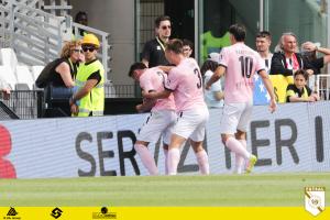 Palermo, Serie B 2024/2025, Cesena-Palermo 2-1, Orogel Stadium /foto Federico Serra/, nella foto: Gol Niccolò Pierozzi